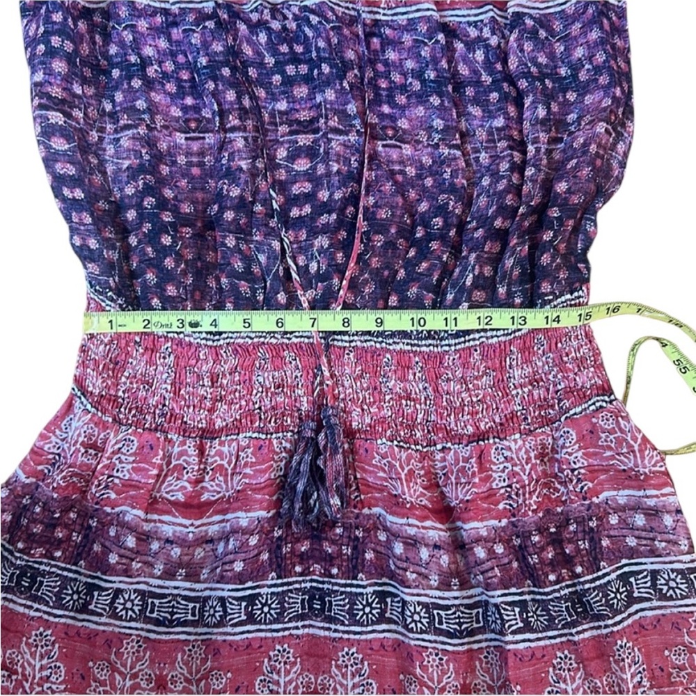 Rory Beca Boho Pattern Silk Blend Long Sleeve Dress Women’s Medium - Picture 9 of 10